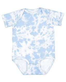 Infant Fine Jersey Bodysuit - Extended Colors in Sky Tie Dye