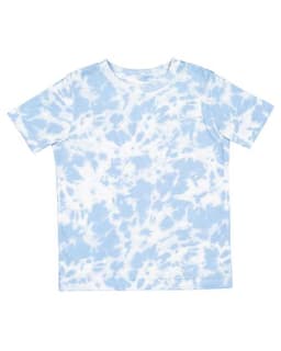 Toddler Fine Jersey Tee - Extended Colors in Sky Tie Dye