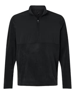 Men's Ultimate365 Cozy Quarter-Zip Pullover in Black