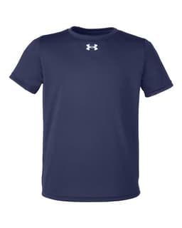 Youth Tech™ Team T-Shirt in Midnight Navy/ White