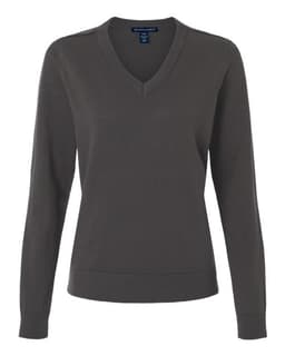 Women's New Classics V-Neck Sweater in Graphite