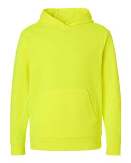 Unisex Squad Hooded Tech Fleece Pullover in Safety Yellow