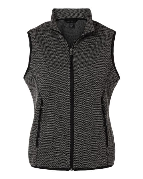 North End Women's Jasper Jacquard Fleece Vest