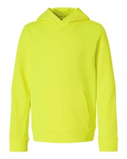 Youth Squad Hooded Tech Fleece Pullover in Safety Yellow