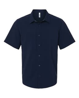 Men's UltraUVP Shoreline Short Sleeve Staff Shirt in Classic Navy