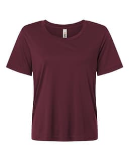 Women's Capital Performance T-Shirt in Burgundy