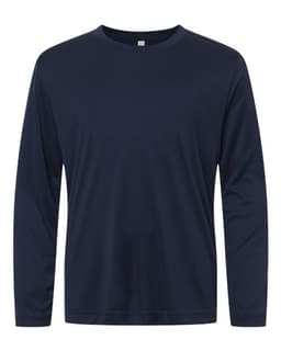 Youth Capital Performance Long Sleeve T-Shirt in Classic Navy
