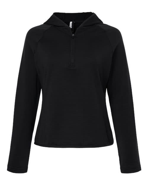 Team 365 Women's Qualify Quarter-Zip Hooded Pullover