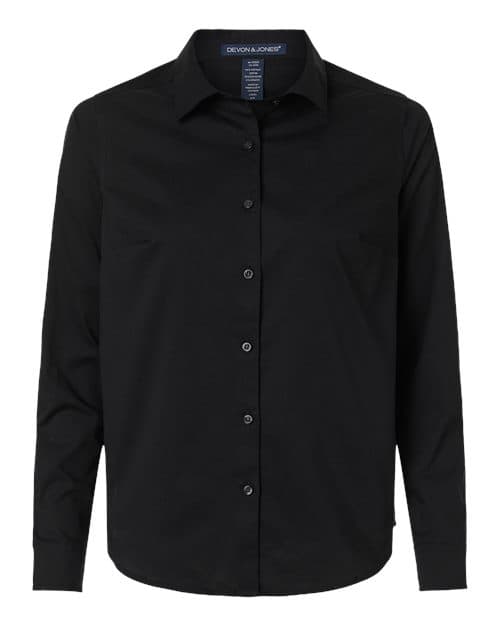 Devon & Jones Women's CrownLux Performance® Spencer Poplin Dress Shirt