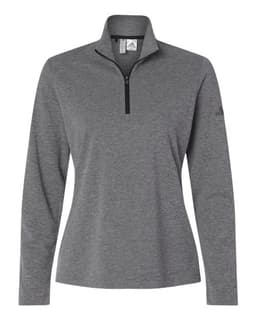 Women's Lightweight Quarter-Zip Pullover in Black Heather