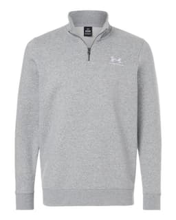 Men's Icon Fleece Quarter-Zip Pullover in Mod Grey Light Heather/ White