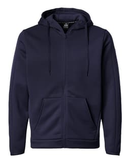 Men's Armour Fleece Pro Hooded Full-Zip in Midnight Navy/ White