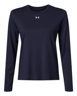 Women's Team Vanish Long Sleeve T-Shirt in Midnight Navy/ White