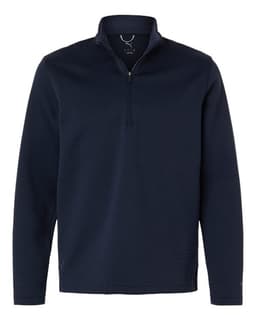 Men's Pebble Quarter-Zip Pullover in Deep Navy