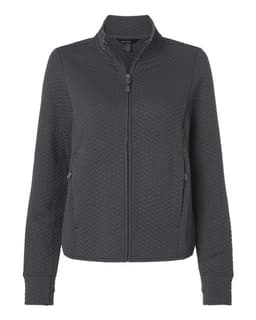 Women's Aspen Herringbone Fleece Full-Zip in Carbon