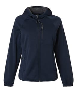 Women's Terrain Bonded Fleece Hooded Jacket in Classic Navy Heather