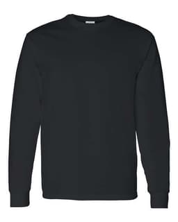 Unisex Heavy Cotton™ Long Sleeve T-Shirt in Black