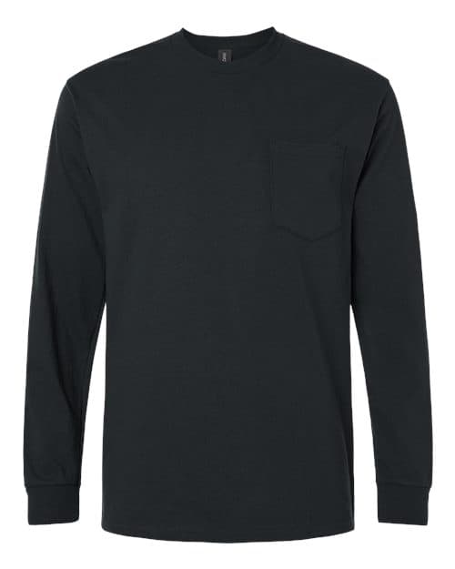 Gildan Unisex Ultra Cotton® Long Sleeve Pocket T-Shirt