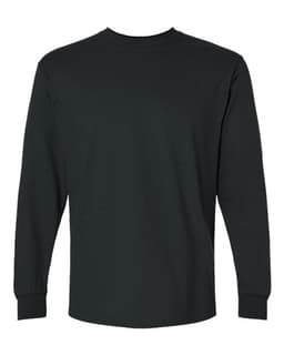 Unisex Ultra Cotton® Long Sleeve T-Shirt in Black