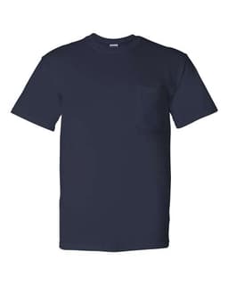 Unisex DryBlend® Pocket T-Shirt in Navy