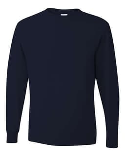 Unisex Dri-Power® Long Sleeve 50/50 T-Shirt in J. Navy