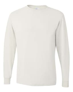 Unisex Dri-Power® Long Sleeve 50/50 T-Shirt in White