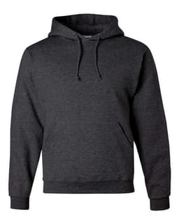 Unisex NuBlend® Hooded Sweatshirt in Black Heather