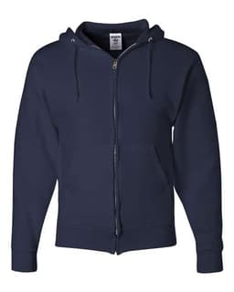 Unisex NuBlend® Full-Zip Hooded Sweatshirt in J. Navy