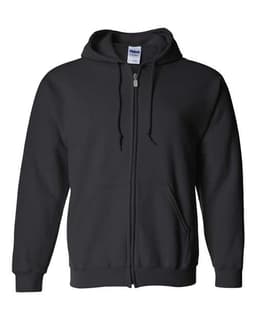 Unisex Heavy Blend™ Full-Zip Hooded Sweatshirt in Black