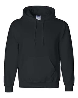 Unisex DryBlend® Hooded Sweatshirt in Black