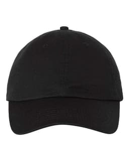 Bio-Washed Classic Dad Hat in Black