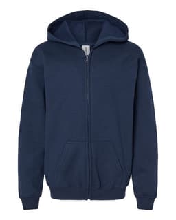 Youth Heavy Blend™ Full-Zip Hooded Sweatshirt in Navy