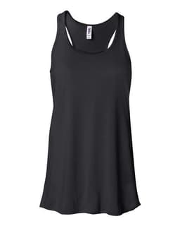Women's Flowy Racerback Tank in Black