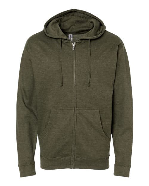 Independent Trading Co. Unisex Midweight Full-Zip Hooded Sweatshirt