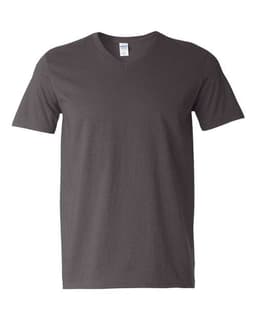 Unisex Softstyle® V-Neck T-Shirt in Charcoal