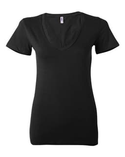 Women’s Jersey Deep V-Neck Tee view 1