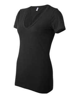 Women’s Jersey Deep V-Neck Tee view 3