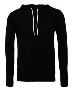 Unisex Sponge Fleece Hoodie Sweatshirt in Black