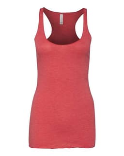 Women's Triblend Racerback Tank in Red Triblend