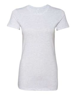 Women's Slim Fit Tee in Solid White Blend