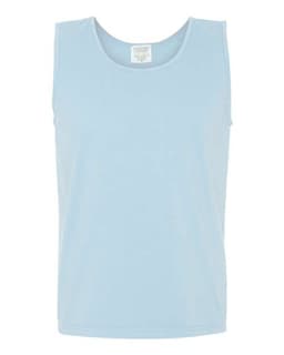 Unisex Garment-Dyed Heavyweight Tank Top in Chambray