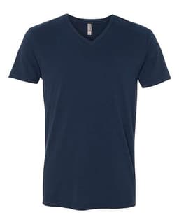 Men's Sueded V-Neck T-Shirt in Midnight Navy