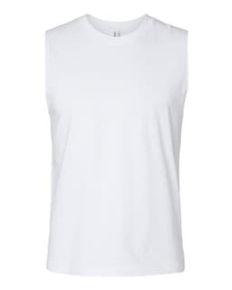 Jersey Muscle Tank in White
