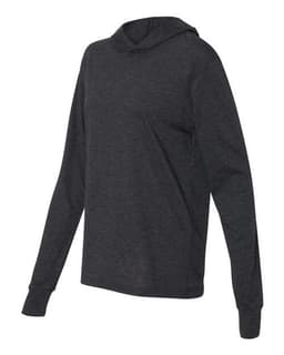 Unisex Jersey Hooded Long Sleeve Tee view 3
