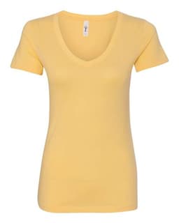 Women's Ideal V-Neck T-Shirt in Banana Cream