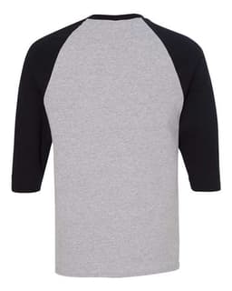 Unisex Heavy Cotton™ Raglan Three-Quarter Sleeve T-Shirt view 2