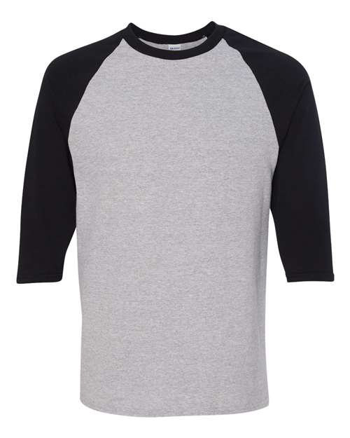Gildan Unisex Heavy Cotton™ Raglan Three-Quarter Sleeve T-Shirt