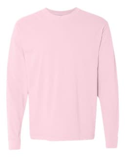 Unisex Garment-Dyed Heavyweight Long Sleeve T-Shirt in Blossom