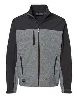 Men's Motion Soft Shell Jacket in Black Heather/ Black