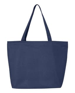25L Zippered Tote in Navy